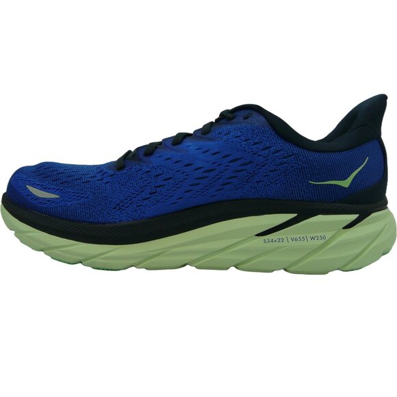 Hoka One One Men\'s Clifton 8 Running Shoes Dazzling Blue / Outer Space US 8.5 D main image 3